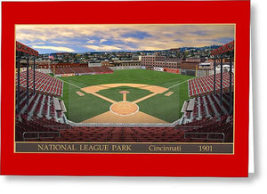 National League Park 1901 - Greeting Card