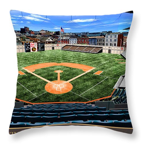 Navin Field 1912 - Throw Pillow