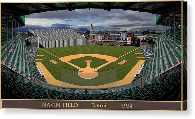 Navin Field 1934 - Canvas Print