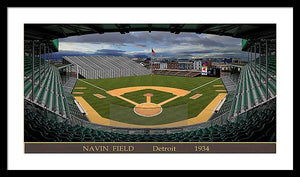 Navin Field 1934 - Framed Print