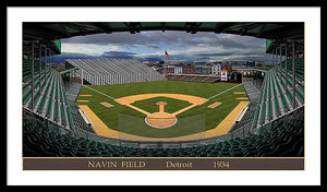 Navin Field 1934 - Framed Print