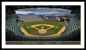 Navin Field 1934 - Framed Print