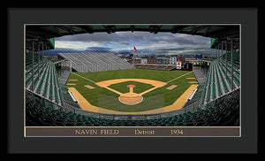 Navin Field 1934 - Framed Print