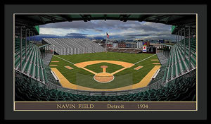 Navin Field 1934 - Framed Print