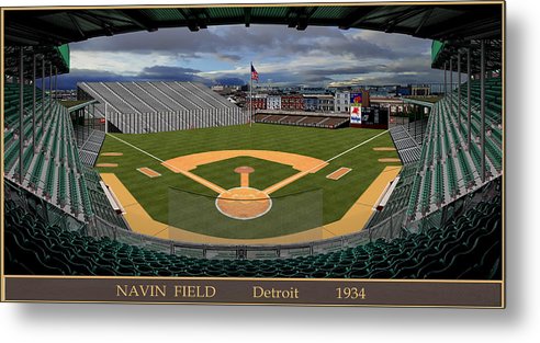 Navin Field 1934 - Metal Print