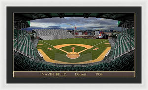 Navin Field 1934 - Framed Print