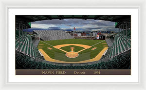 Navin Field 1934 - Framed Print