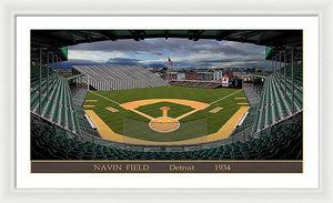 Navin Field 1934 - Framed Print