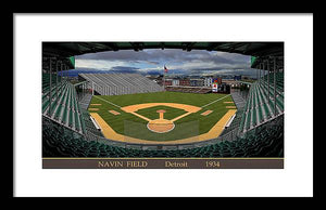 Navin Field 1934 - Framed Print