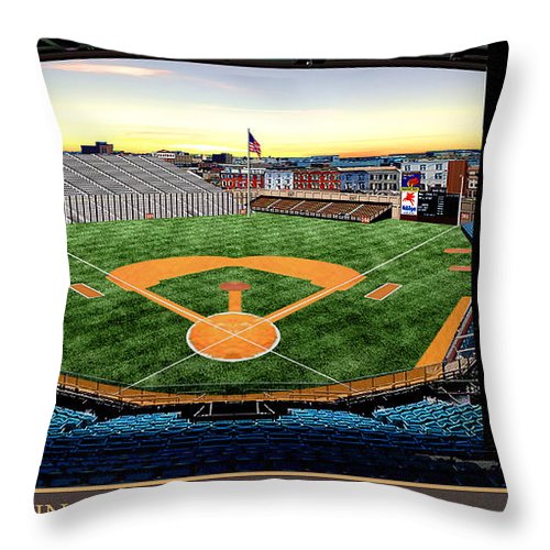 Navin Field 1934 - Throw Pillow