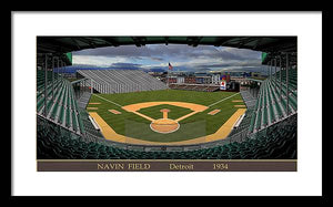 Navin Field 1934 - Framed Print