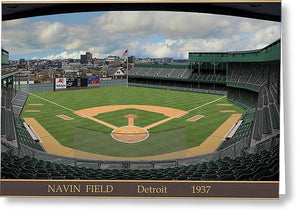 Navin Field 1937 - Greeting Card