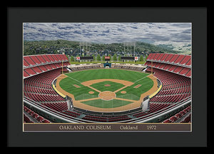 Oakland Coliseum 1972 - Framed Print