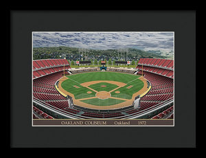 Oakland Coliseum 1972 - Framed Print