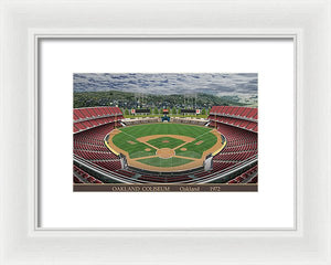 Oakland Coliseum 1972 - Framed Print