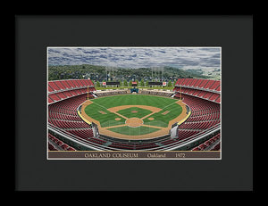 Oakland Coliseum 1972 - Framed Print