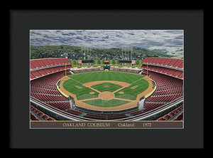 Oakland Coliseum 1972 - Framed Print