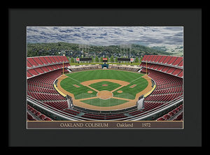 Oakland Coliseum 1972 - Framed Print