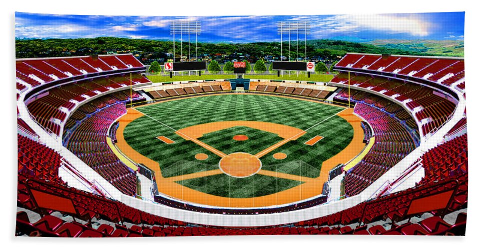 Oakland Coliseum 1972 - Bath Towel