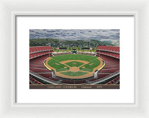 Oakland Coliseum 1972 - Framed Print