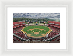 Oakland Coliseum 1972 - Framed Print