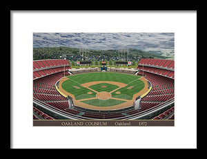 Oakland Coliseum 1972 - Framed Print