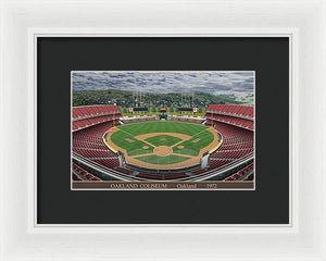 Oakland Coliseum 1972 - Framed Print