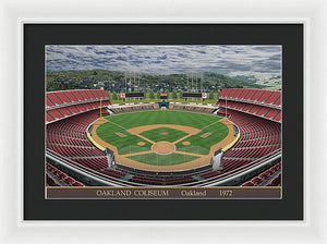 Oakland Coliseum 1972 - Framed Print