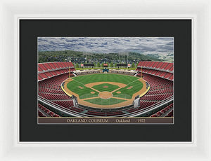 Oakland Coliseum 1972 - Framed Print