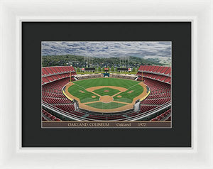 Oakland Coliseum 1972 - Framed Print