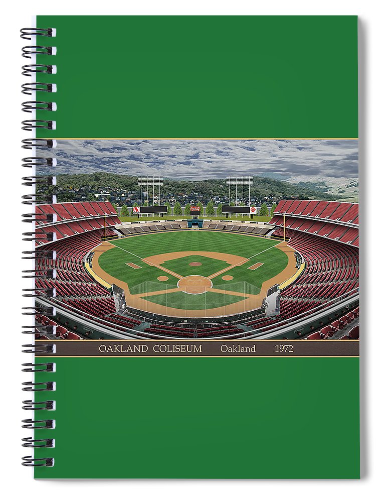 Oakland Coliseum 1972 - Spiral Notebook