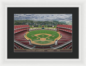 Oakland Coliseum 1972 - Framed Print