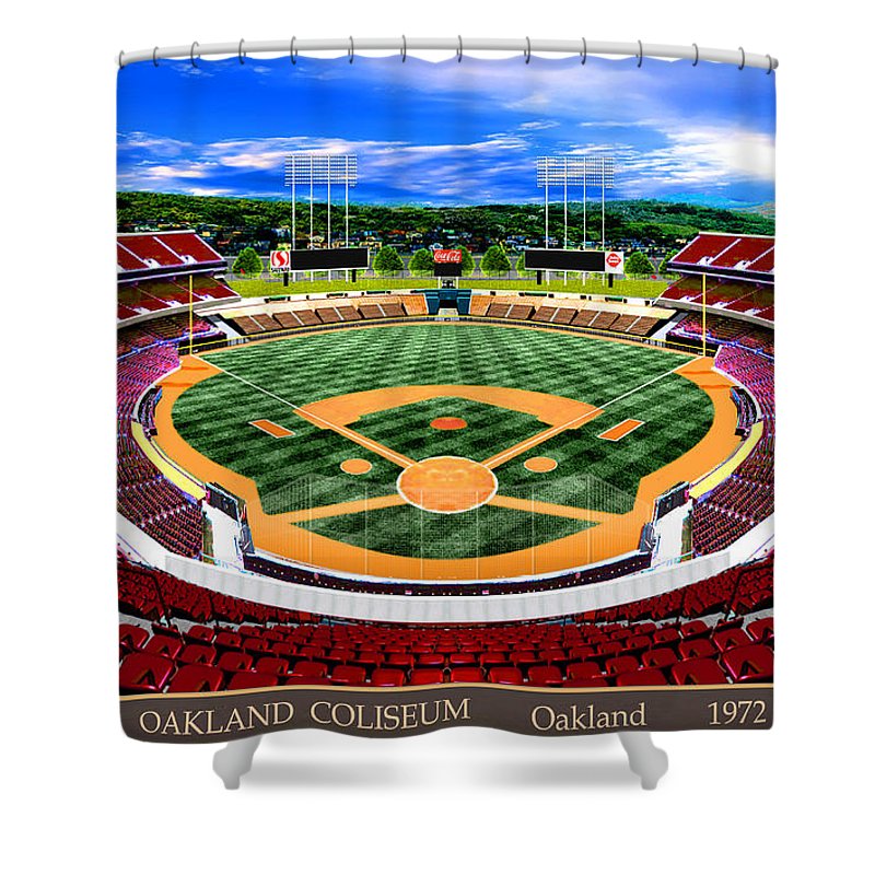 Oakland Coliseum 1972 - Shower Curtain