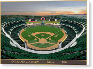 Oakland Coliseum 1989 - Canvas Print