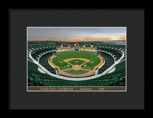 Oakland Coliseum 1989 - Framed Print