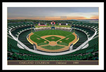 Load image into Gallery viewer, Oakland Coliseum 1989 - Framed Print
