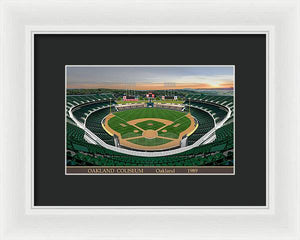 Oakland Coliseum 1989 - Framed Print