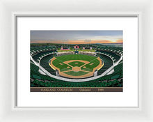 Load image into Gallery viewer, Oakland Coliseum 1989 - Framed Print
