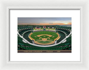 Oakland Coliseum 1989 - Framed Print