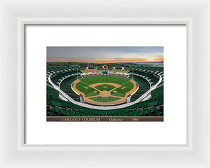 Oakland Coliseum 1989 - Framed Print