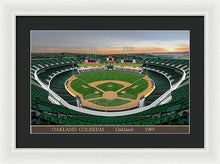 Load image into Gallery viewer, Oakland Coliseum 1989 - Framed Print
