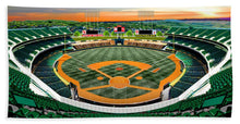 Load image into Gallery viewer, Oakland Coliseum 1989 - Beach Towel
