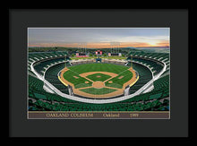 Load image into Gallery viewer, Oakland Coliseum 1989 - Framed Print
