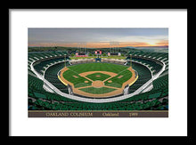 Load image into Gallery viewer, Oakland Coliseum 1989 - Framed Print
