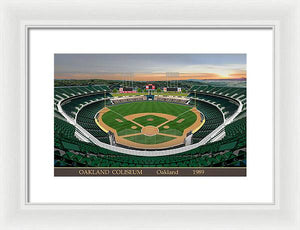 Oakland Coliseum 1989 - Framed Print