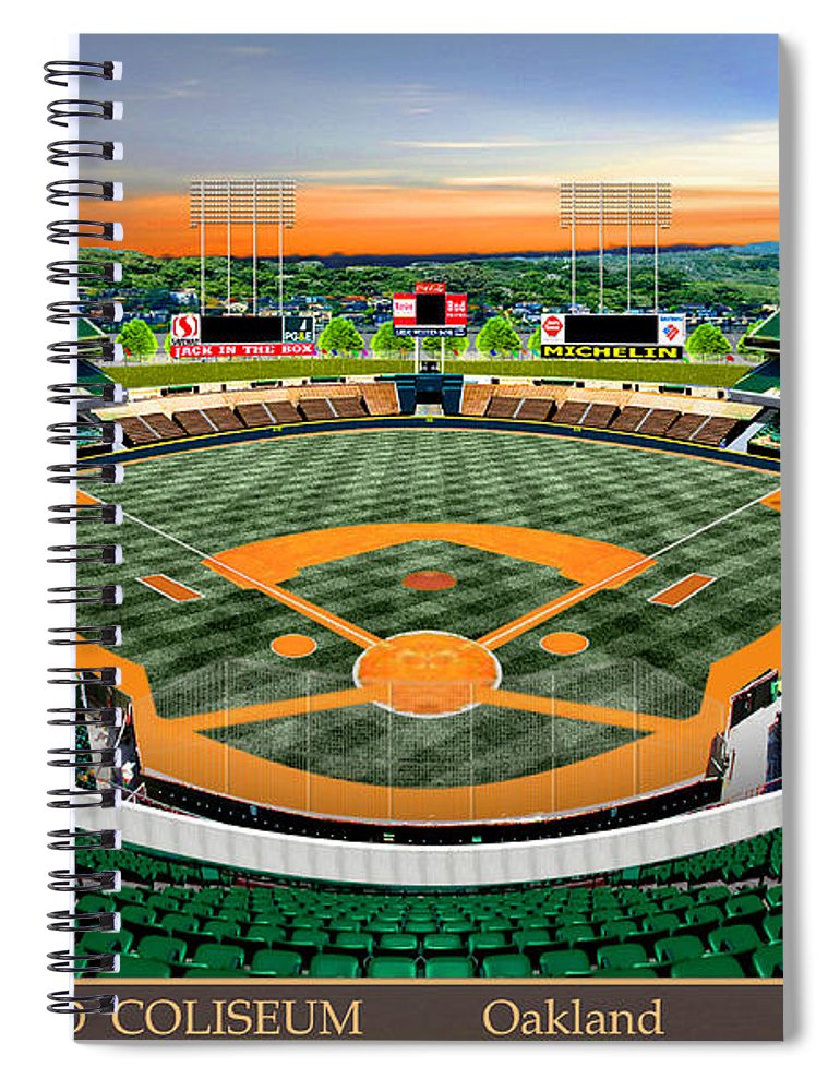 Oakland Coliseum 1989 - Spiral Notebook
