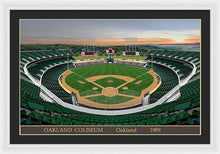 Load image into Gallery viewer, Oakland Coliseum 1989 - Framed Print
