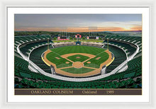 Load image into Gallery viewer, Oakland Coliseum 1989 - Framed Print
