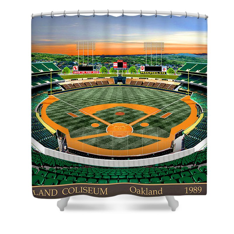 Oakland Coliseum 1989 - Shower Curtain
