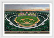 Load image into Gallery viewer, Oakland Coliseum 1989 - Framed Print
